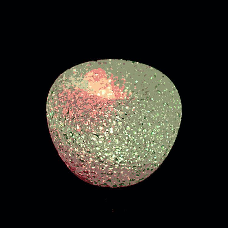 圣诞节礼品发光苹果小夜灯七彩闪光变色水晶米粒雪人儿童玩具批发