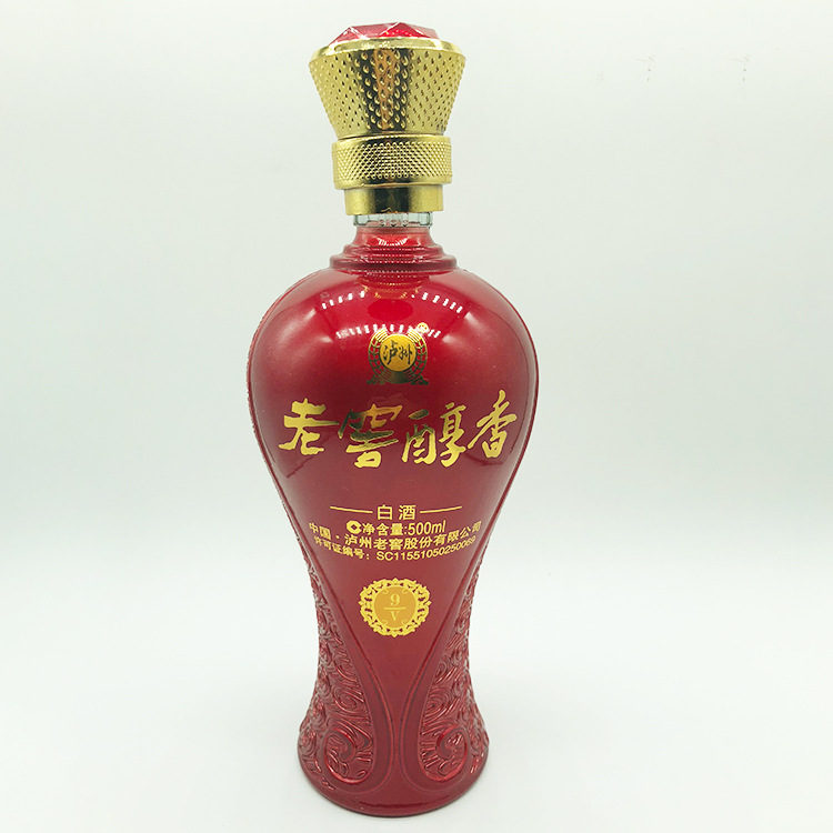 玻璃瓶 厂家批量定做贵州茅台生肖酒瓶 喷釉烤花透明乳白玻璃酒瓶