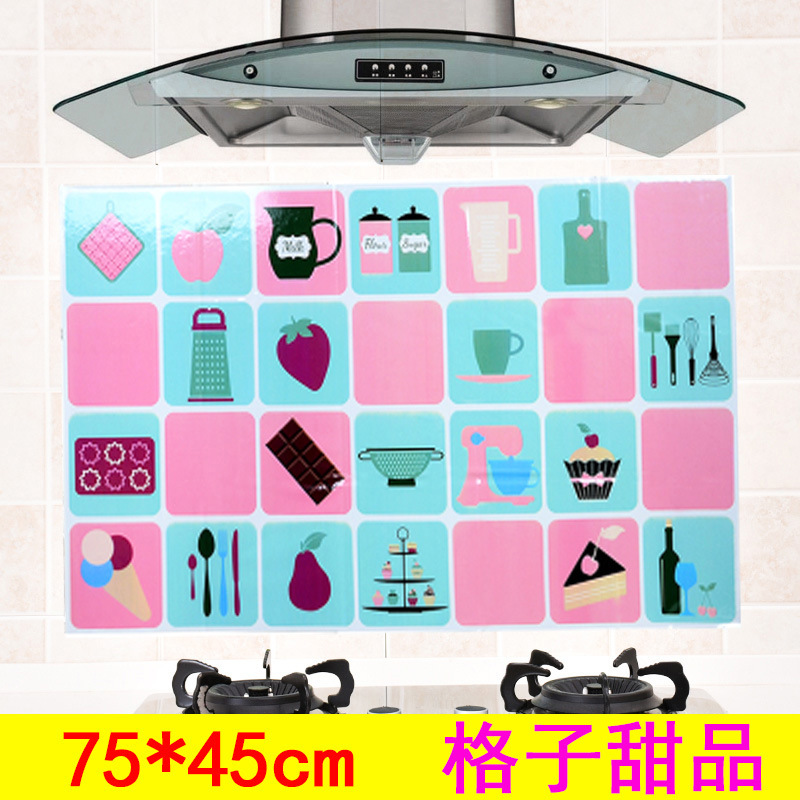 Kitchen Stove Oil Proof Sticker Paper High Temperature Resistant Oil Proof Sticker Cabinet Tile Sticker Waterproof Wall Sticker Lampblack Wallpaper