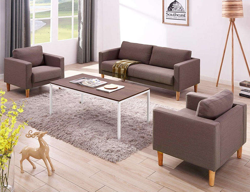 办公沙发小型布艺沙发接待会客沙发办公室沙发办公家具厂家直销
