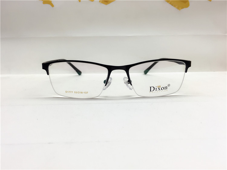 迪克逊19年7月2号返单款,半框合金镜面加塑钢腿中小框镜架1777