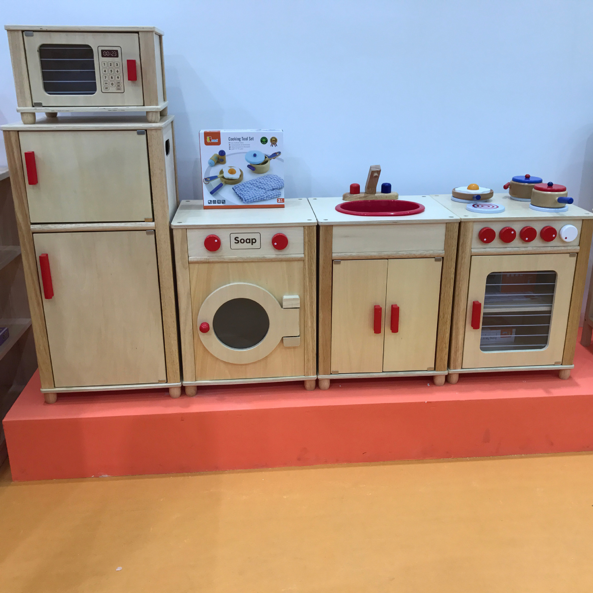 厨房五件套 幼儿园仿真过家家游戏厨房套装角色 儿童厨房5件套