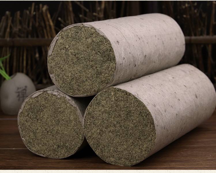 蕲艾桑皮纸石臼艾灸条三年陈蕲春艾条粗7厘米手工艾条oem定制批发