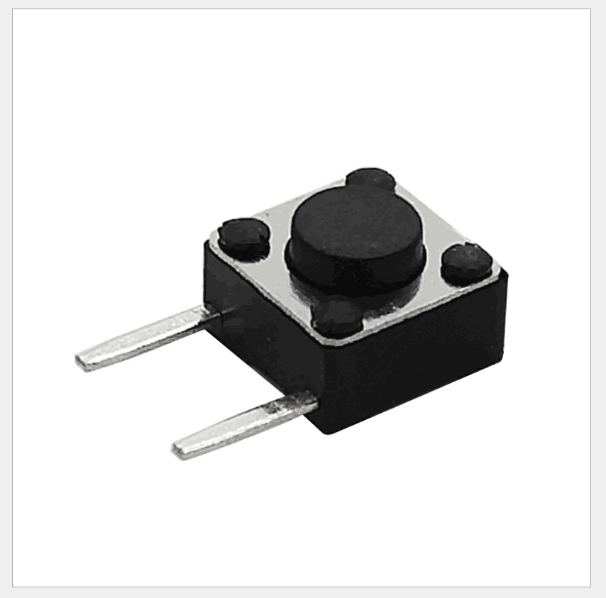 轻触开关 6*6*4.3边二脚 侧插二脚 按钮开关 微动开关 环保耐温