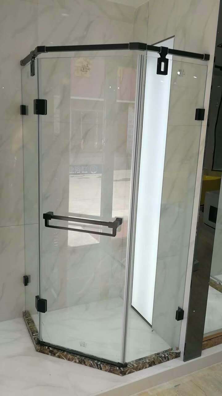 8mm钢化玻璃淋浴房门钢化玻璃定制加工磨砂钢化玻璃