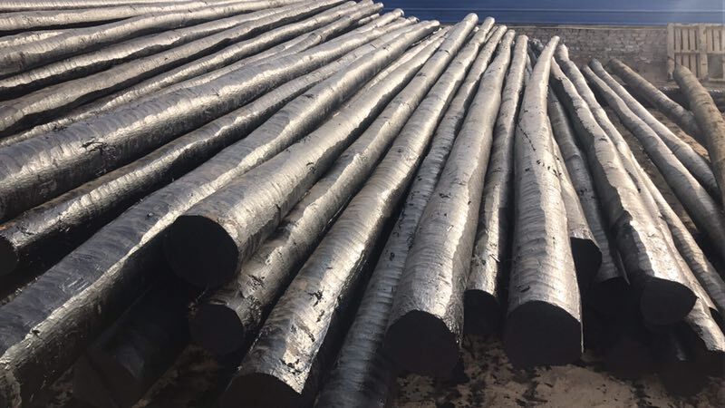 通讯电力防腐油木杆 通讯油木杆油炸杆 架空光缆用电信油木杆厂家