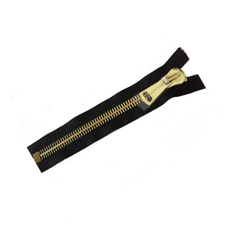 高品质现货白金黑色拉链5号手袋女包双拉头金属拉链易拉顺滑-阿里巴巴