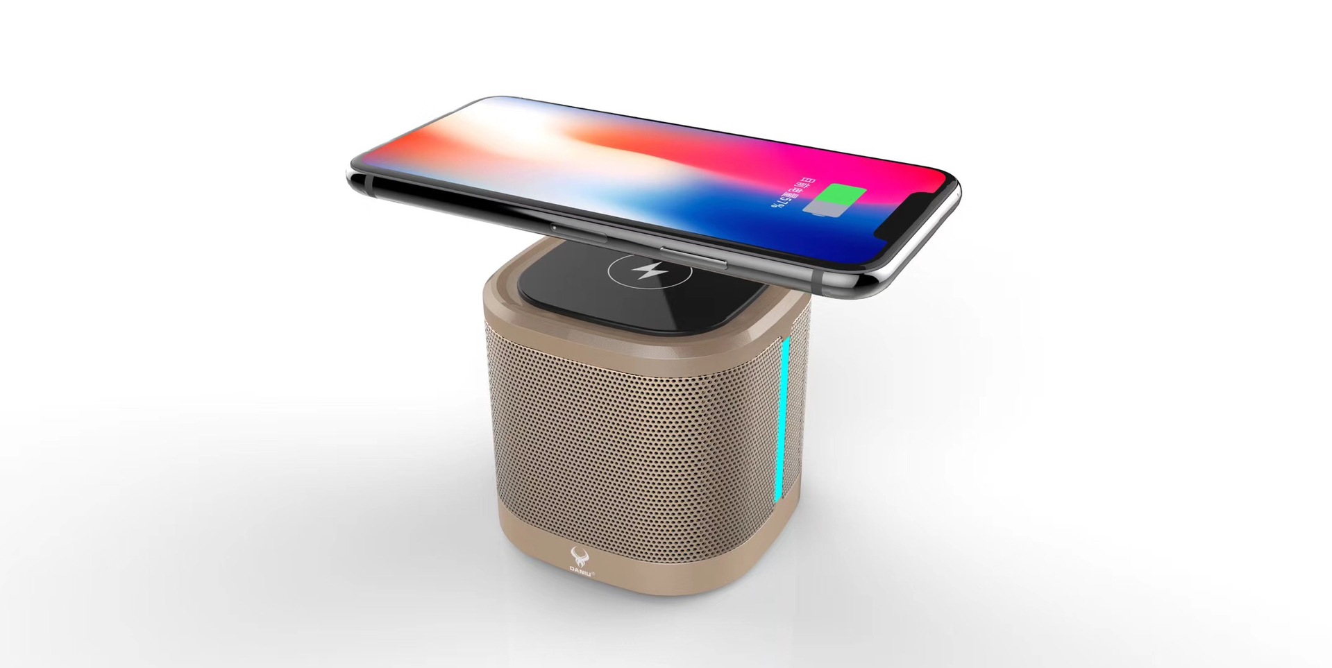 670#智能无线充电蓝牙音响低音炮手机音箱带usb