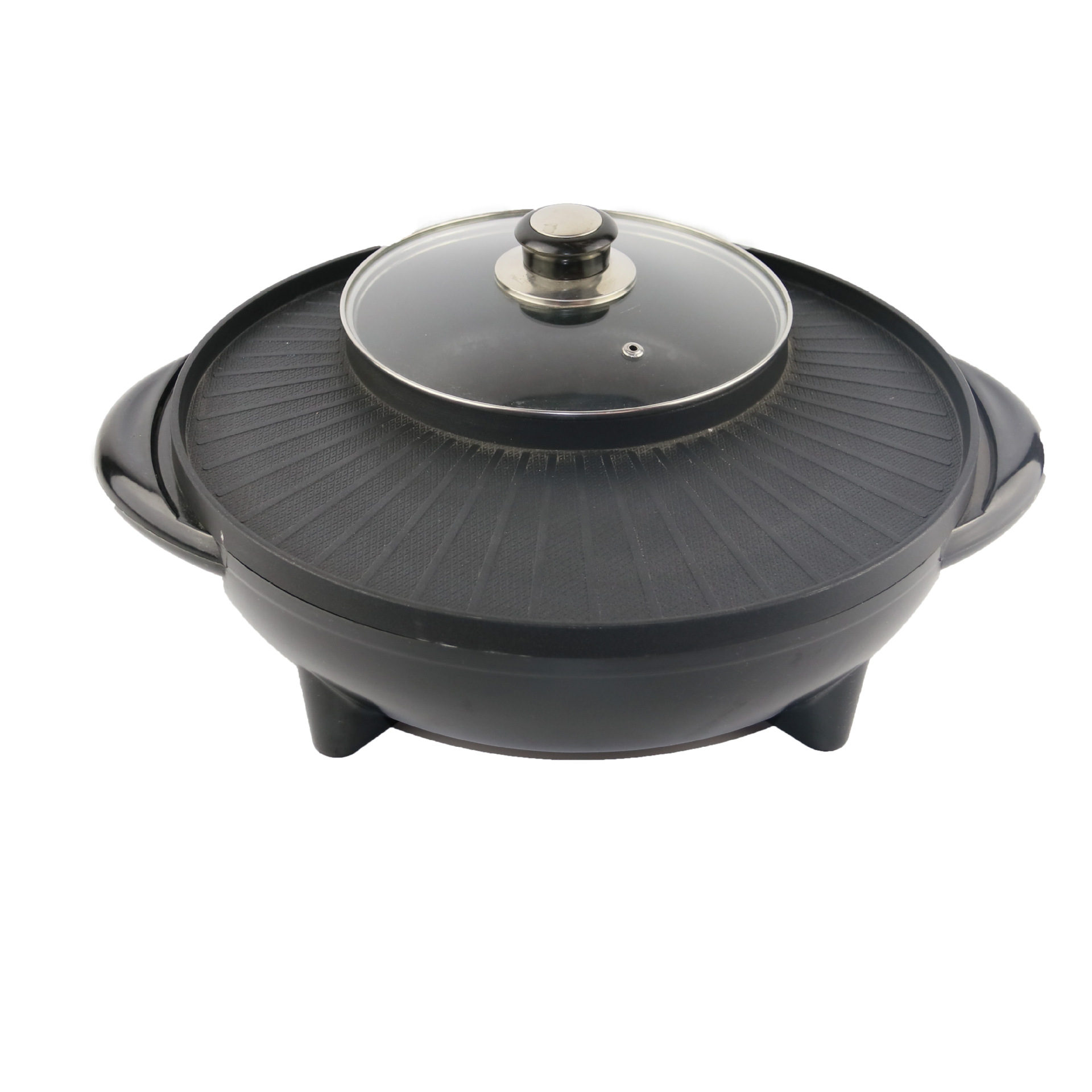 韩式日月神锅多功能涮烤一体锅家用烧烤锅煎涮锅电火锅电热锅批发