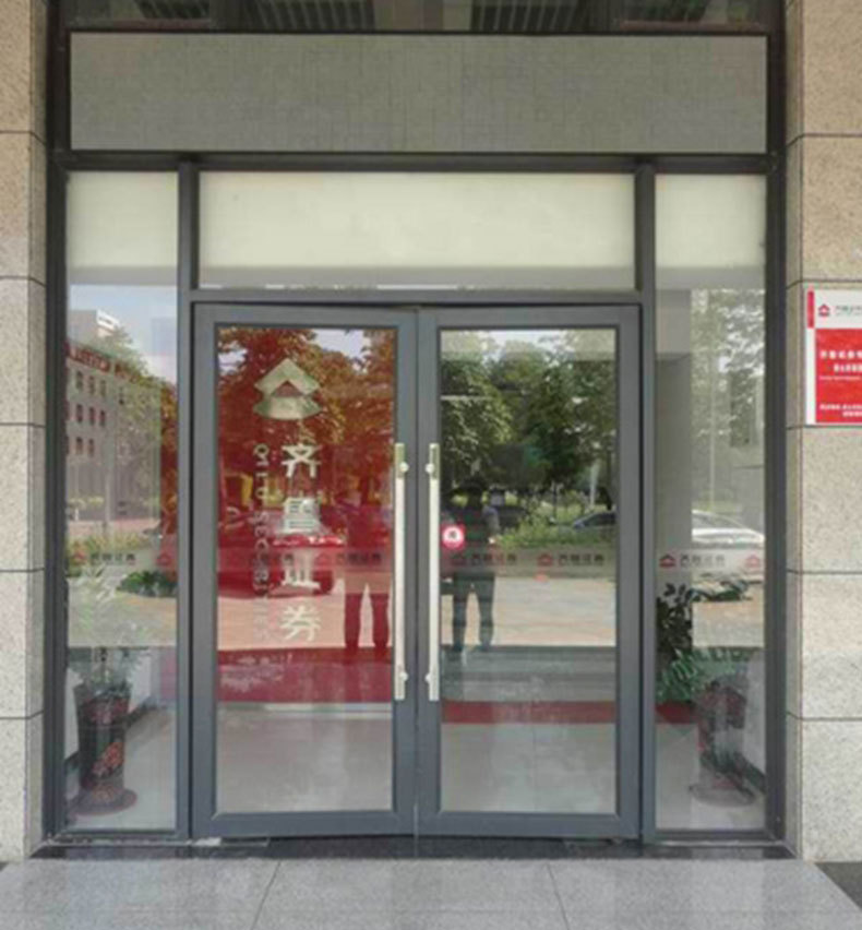 肯德基门定做中西餐店铺银行推拉铝合金肯德基门地弹簧门 玻璃门