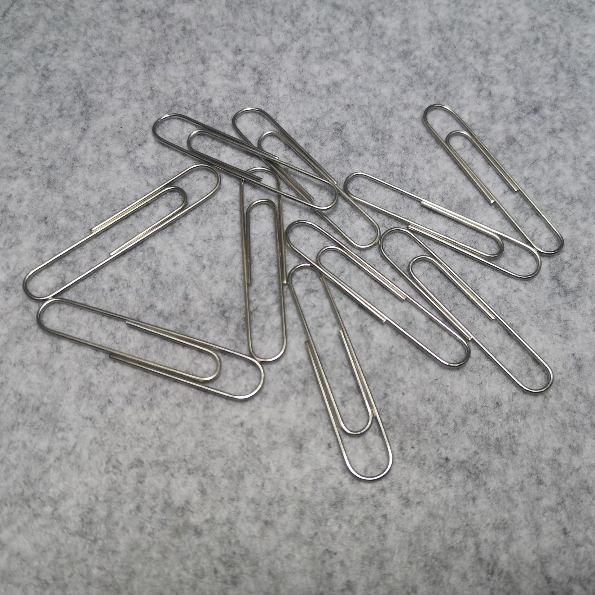 厂家供应 大号办公回形针 镀镍回形针 银色回形针  金属回形针