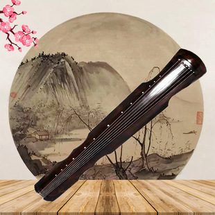 民间音乐梁鸾式古琴 纯手工老杉木教学演奏乐器赠送全套配件