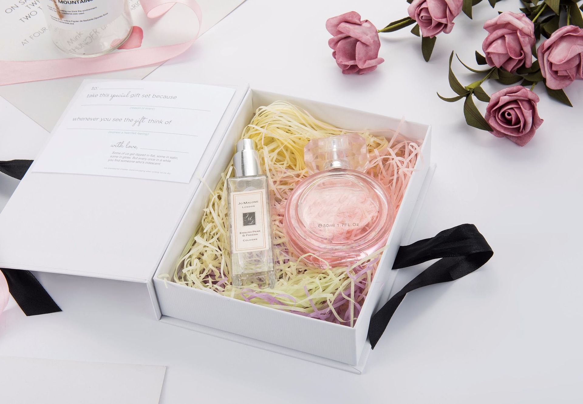 diy高档化妆品香水礼盒定做 香水组合多件套装礼品盒首饰品包装盒