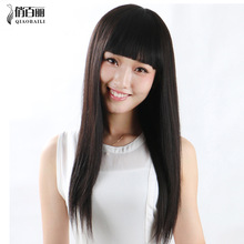 假发自然黑直长发