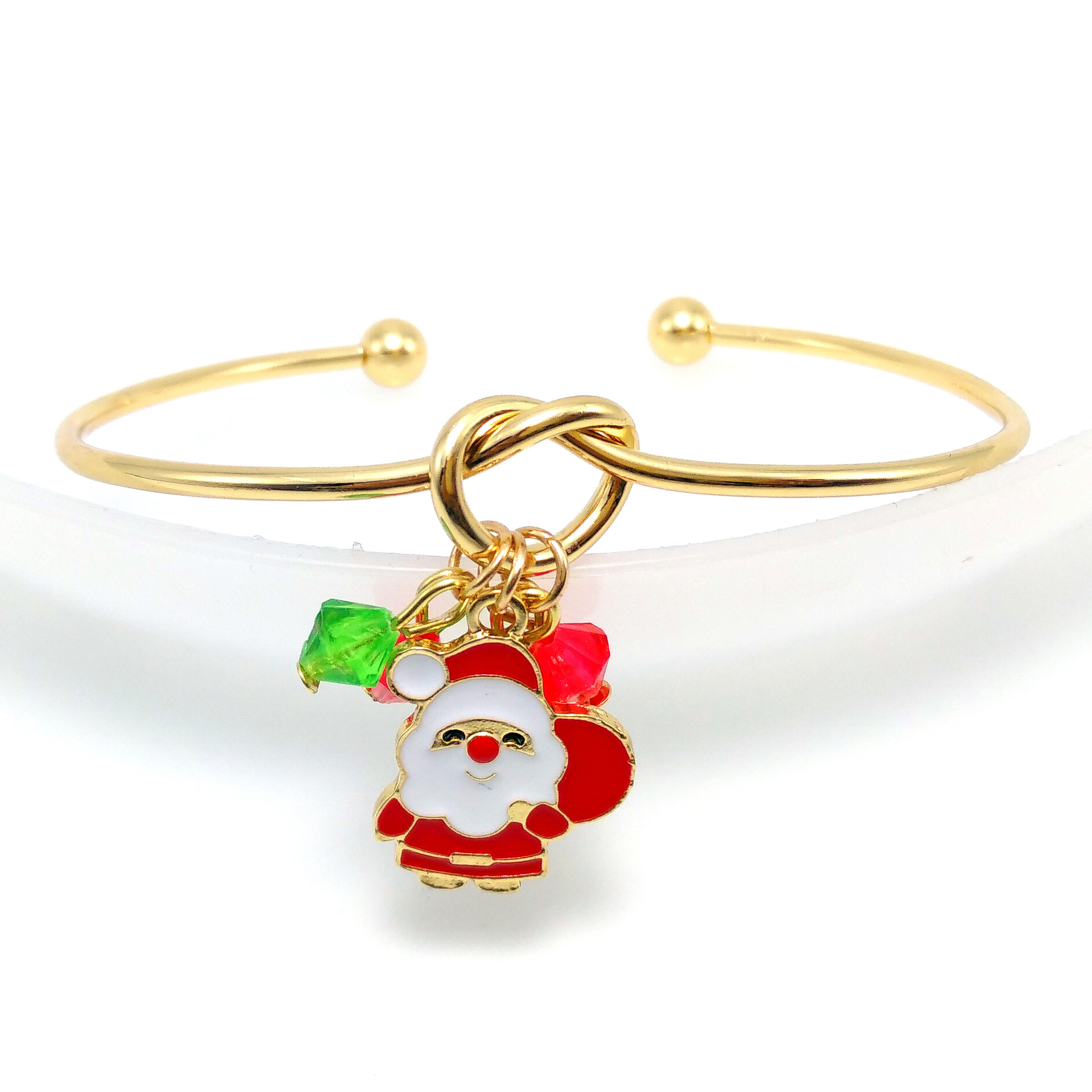 跨境专供新款欧美时尚圣诞节手镯百搭圣诞礼品手环亚马逊爆款手链