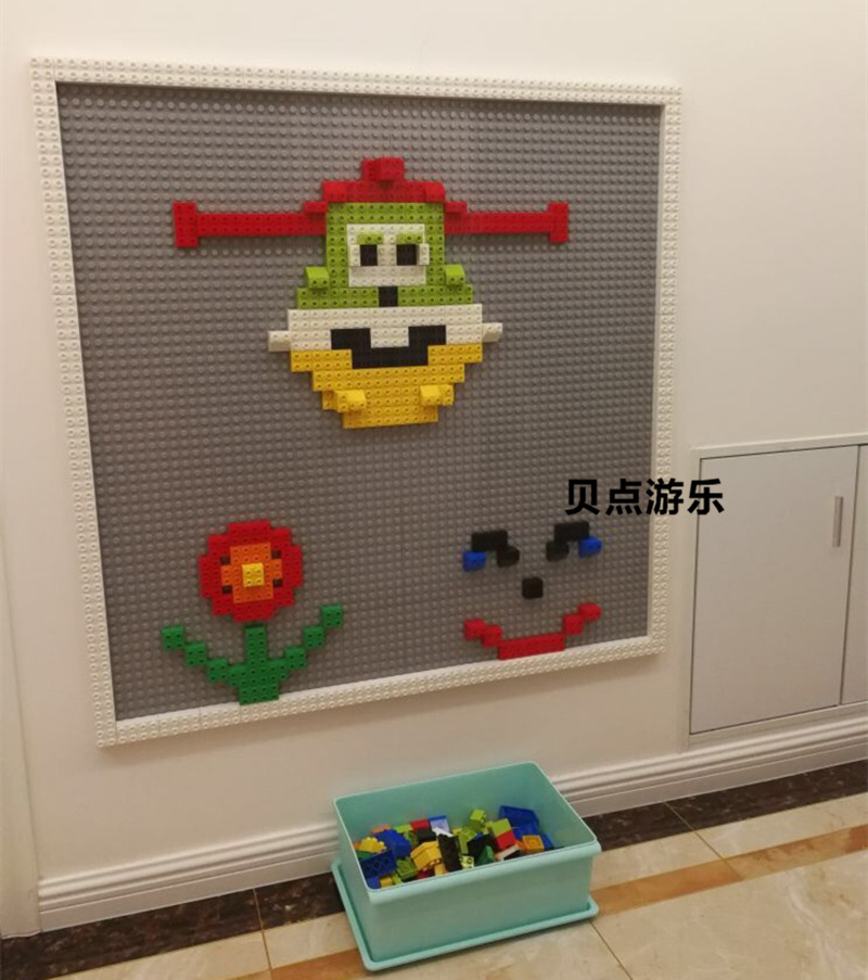 兼容乐高大颗粒积木墙儿童幼儿园早教积木墙建构拼插创意拼搭