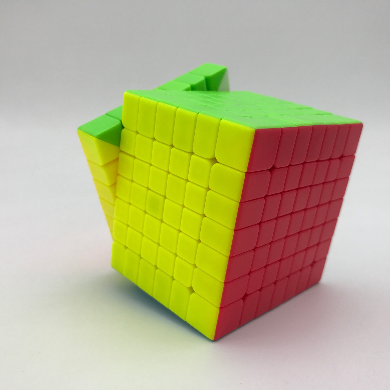 奇艺七阶魔方七阶实色顺滑初学带英文版教程中小学生益智玩具批发