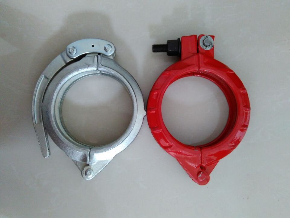 快速管卡盾构机连接快速管夹2寸/3寸/4寸 镀锌手柄式快速管卡