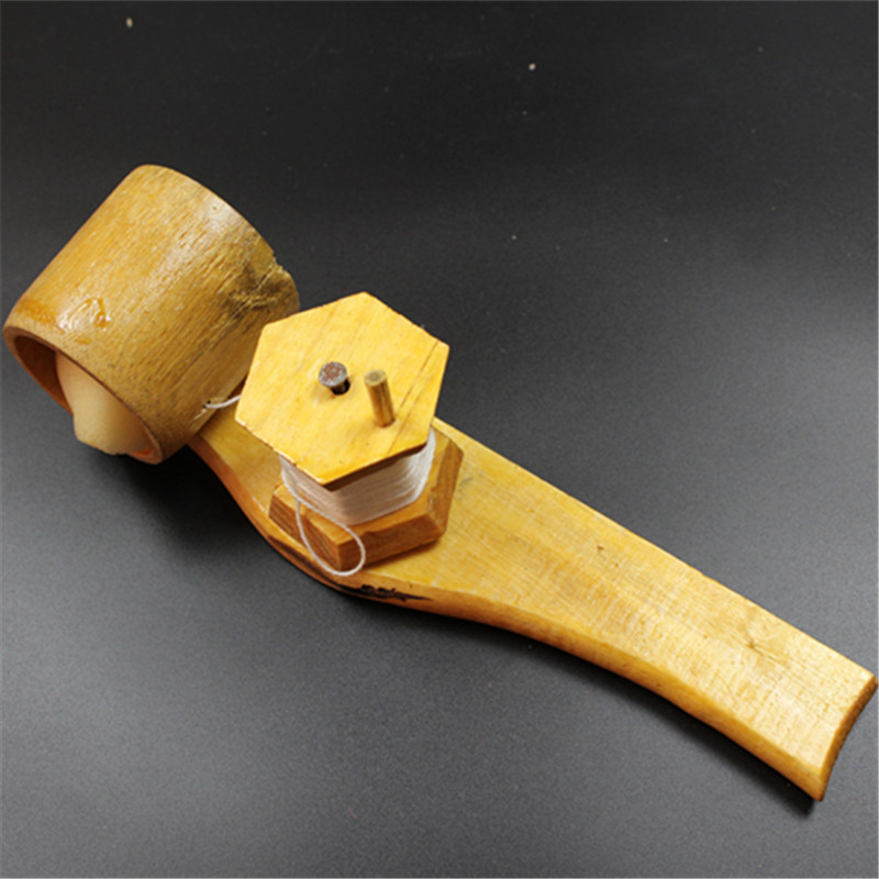 厂家直销手动带海绵带线竹子墨斗木工粉盒划线器 木工墨斗 划线笔