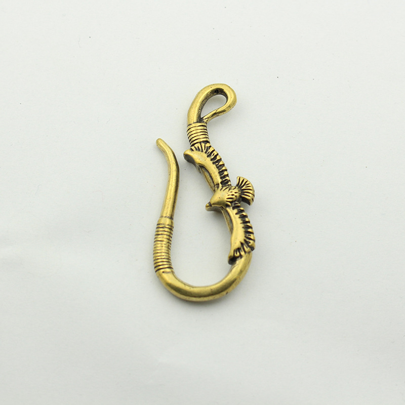 黄铜飞鹰钥匙钩 纯铜鹰钩汽车钥匙扣养牛财布链钩个性礼品挂钩