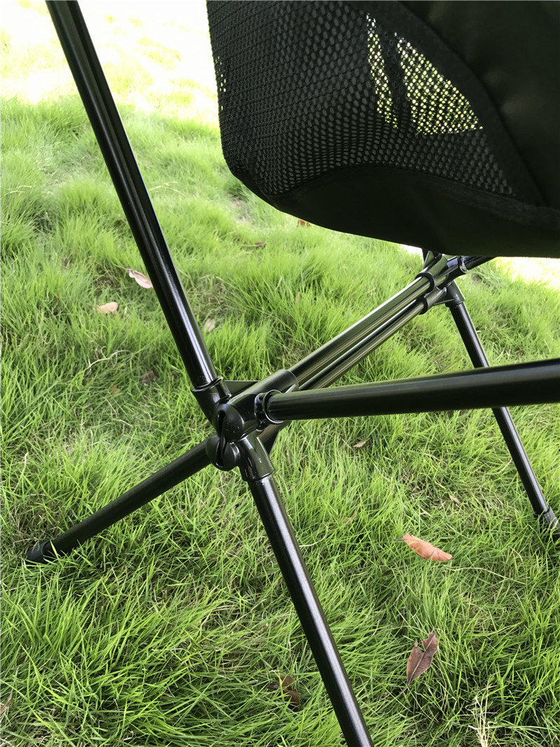 ytr悦途人户外钓鱼椅野营折叠椅便携靠背椅休闲月亮椅沙滩椅