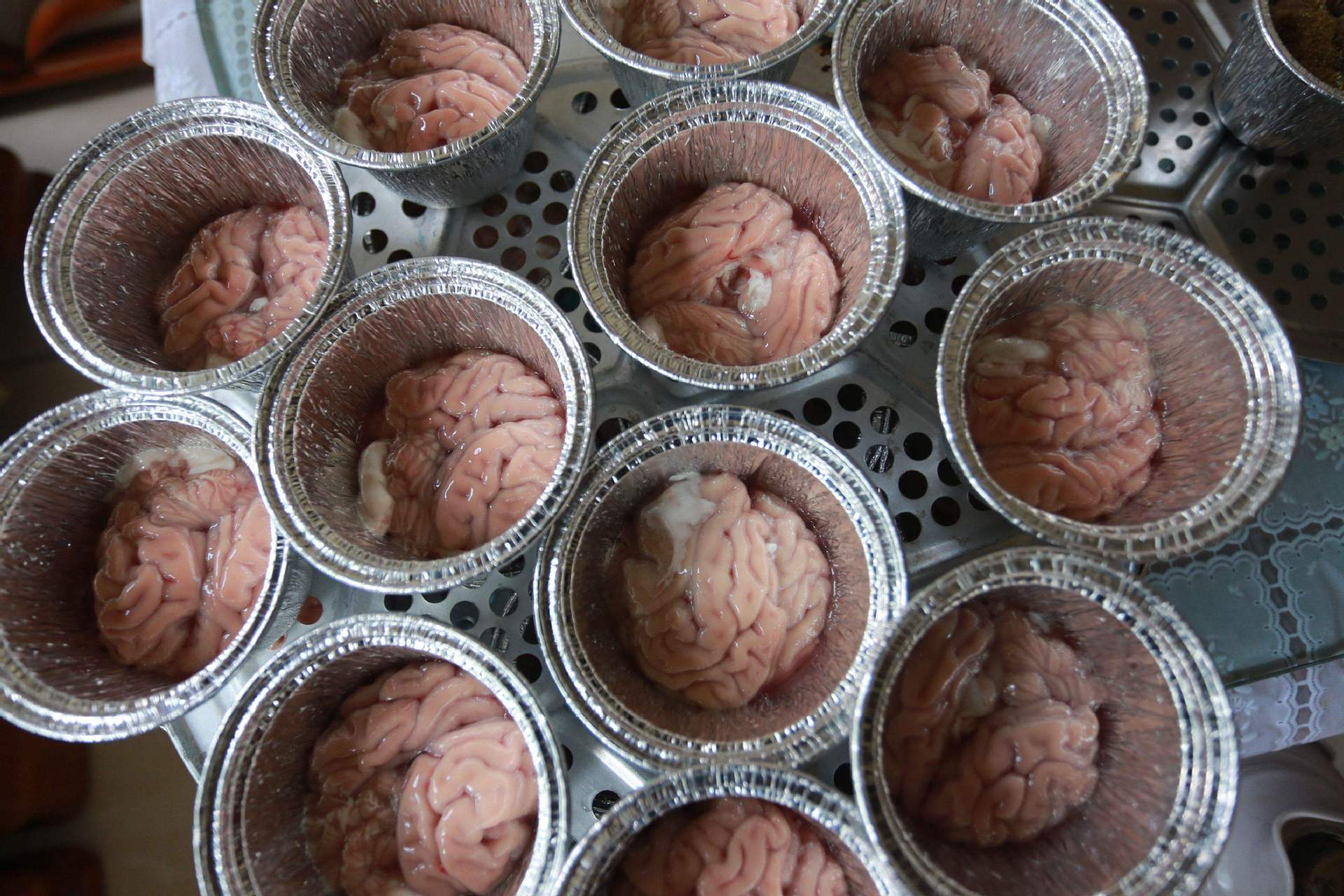 猪脑花批发 朦原食品直销猪脑花