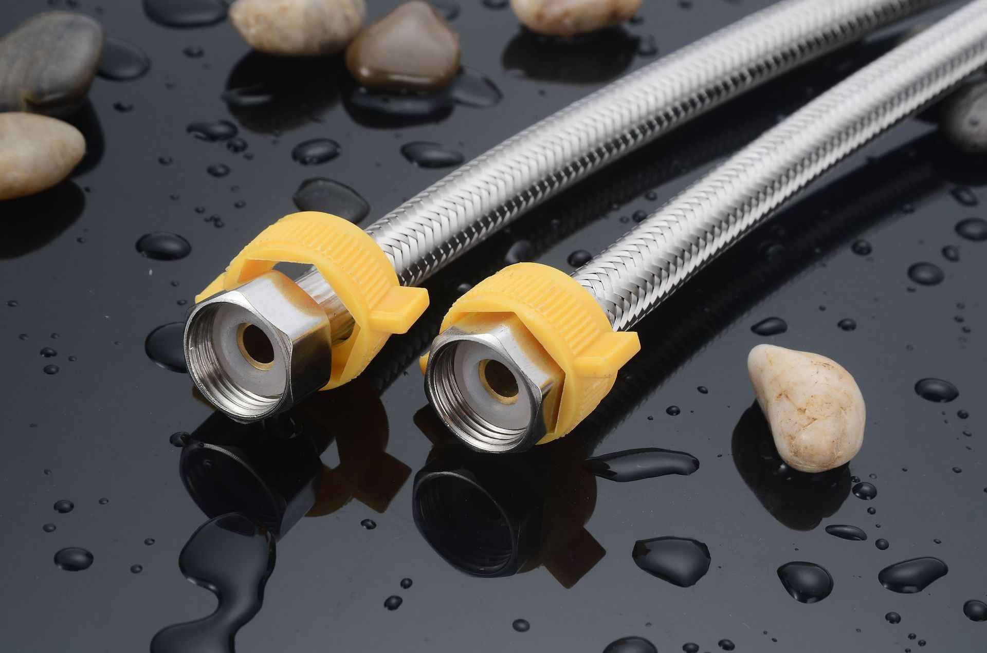 进水软管_304不锈钢丝编织管 防爆冷热水进水龙头马桶热水器厂家 - 阿