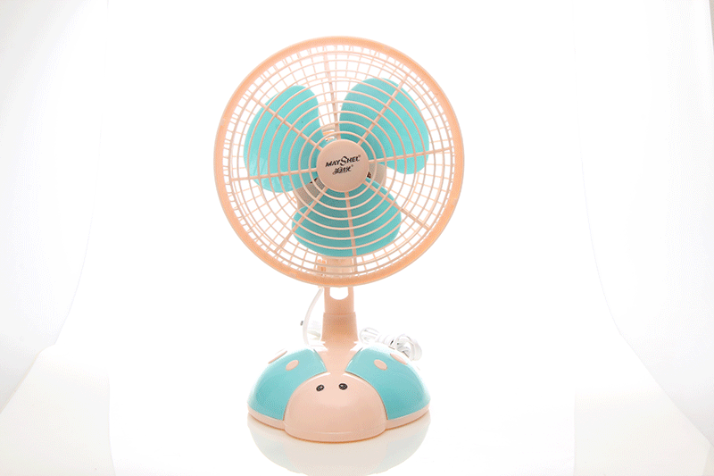 新款 甲虫摇头台扇 学生扇 迷你风扇 可摇头二档可调儿童卡通扇