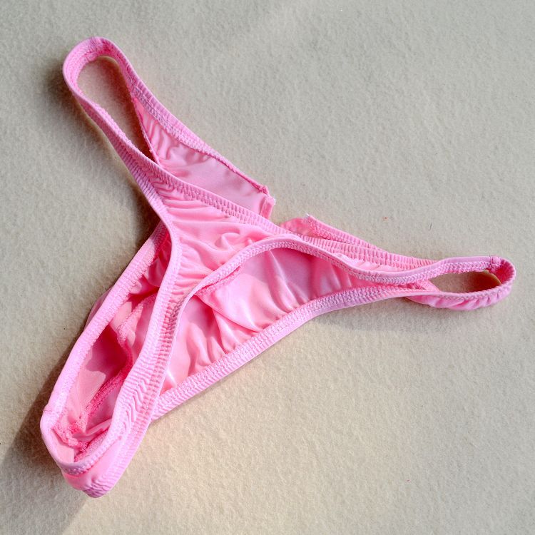 tzy019t男士男式情趣内衣内裤 冰丝半透明低腰丁字裤t裤