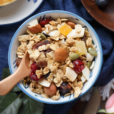烘焙燕麦片 即食水果谷物麦片 谷物坚果营养早餐批发 燕麦片冲泡