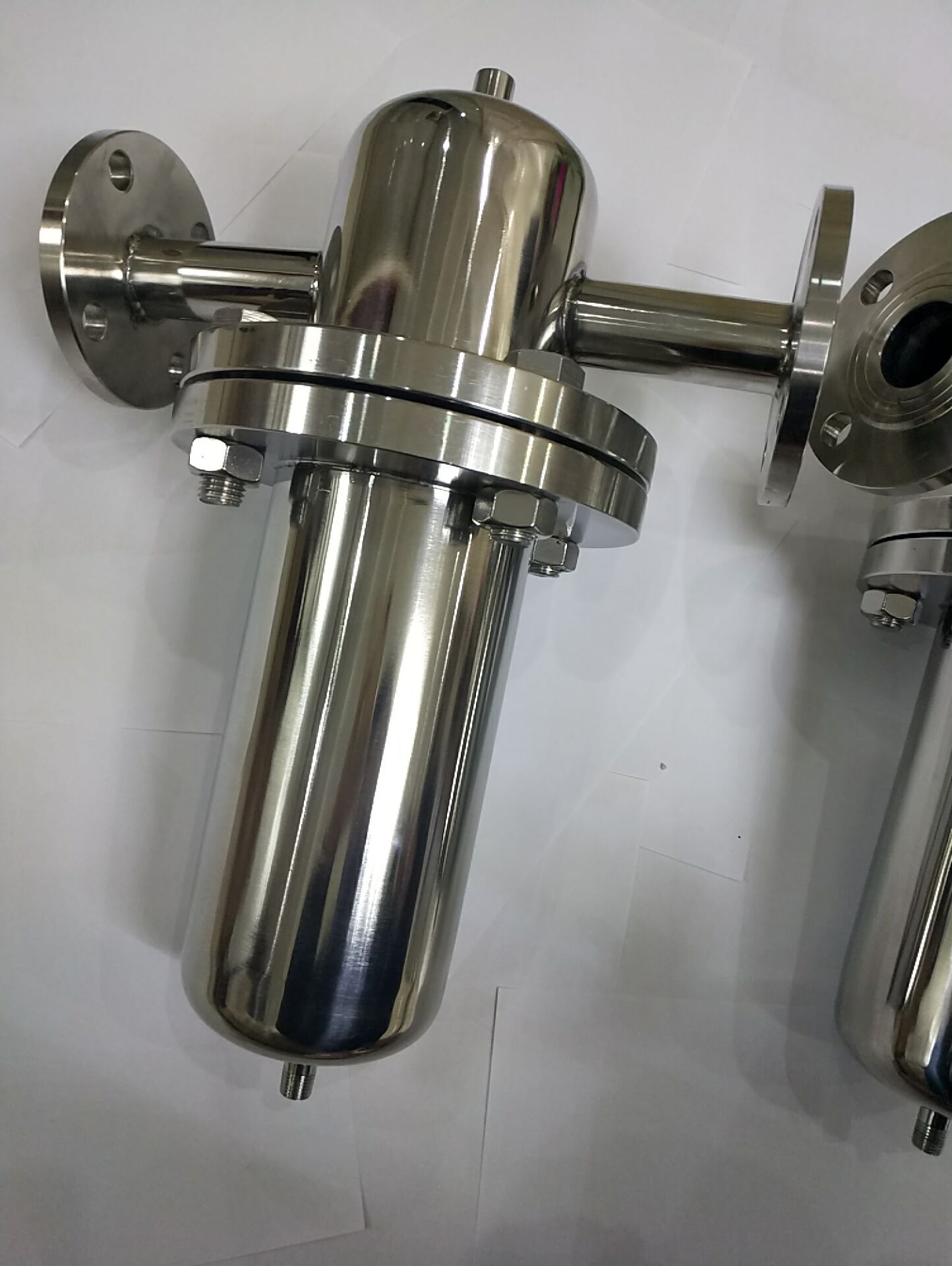 不锈钢压缩空气过滤器304快装精密气体除菌过滤器 高温蒸汽过滤器