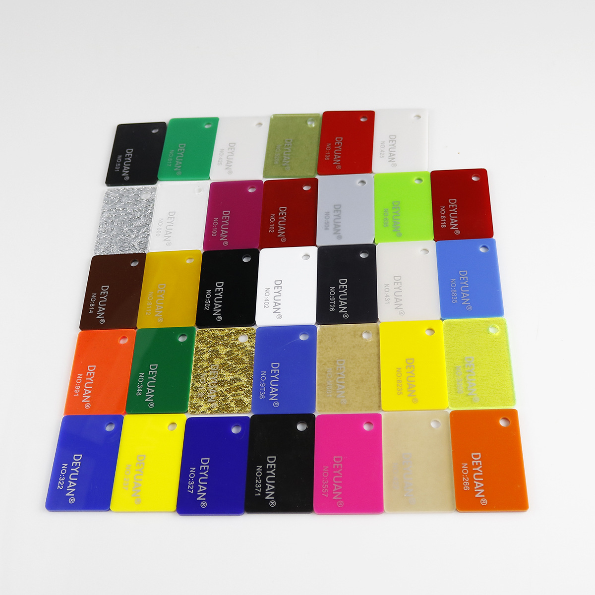 优质亚克力塑料色卡 厂家供应pmma塑料色板 可定制