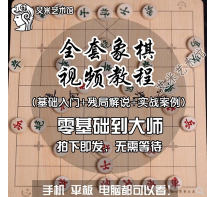 象棋视频教程中国 从零基础入门到精通经典名师讲座教学大全-阿里巴巴