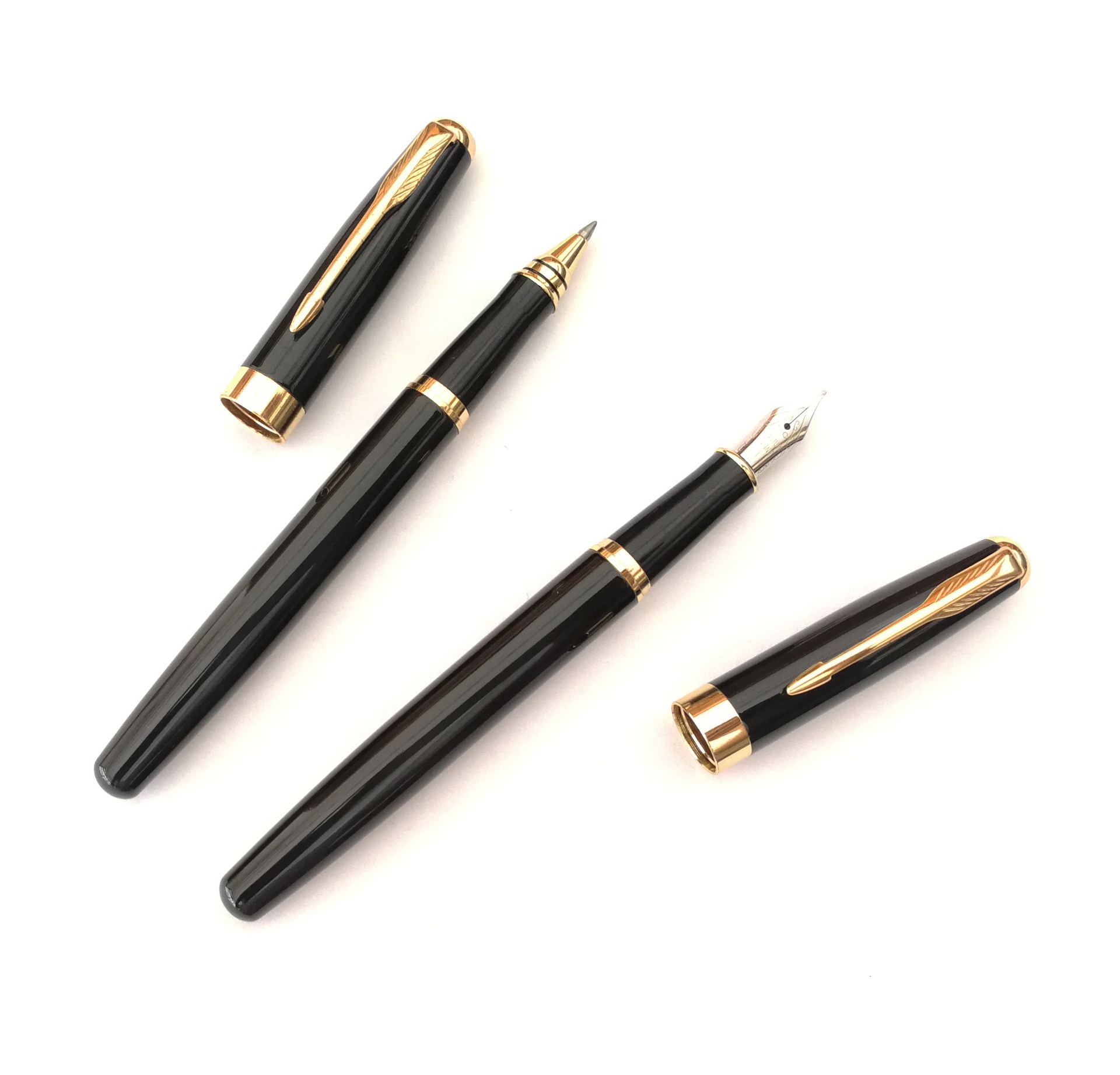 黑色签字宝珠笔德米乐金属钢笔礼品笔黑亮商务钢笔办公笔厂家直销