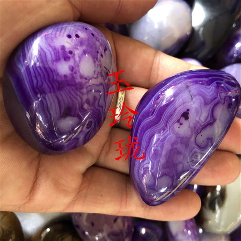 精美玉石玉器直销紫缠丝玛瑙批发 老玛瑙小摆件 天然玛瑙摆件