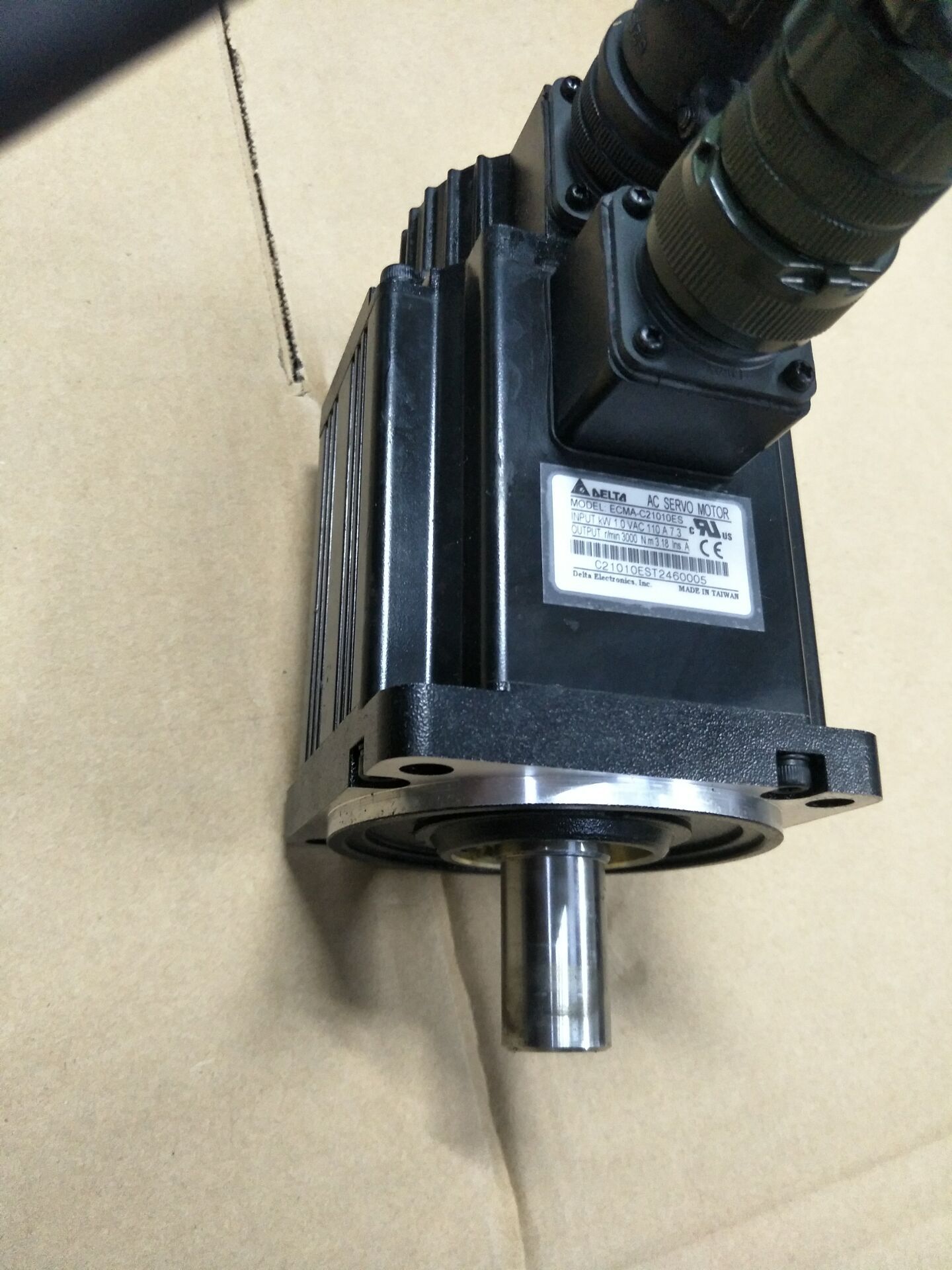 原装拆机95成新台达伺服电机ecmac21010es功能完好ecmac21010es