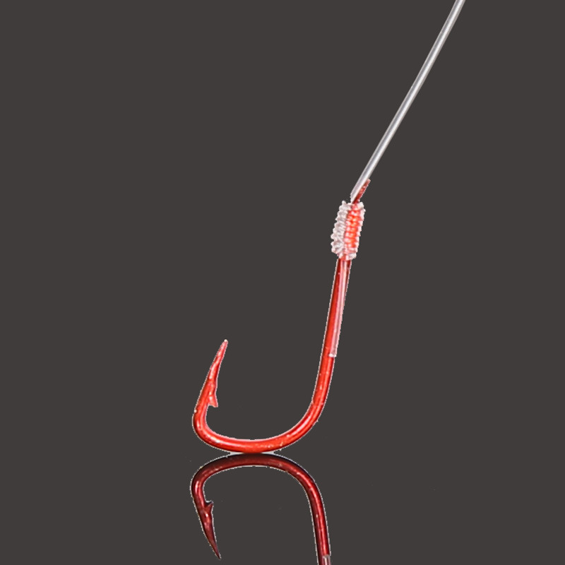 户外垂钓用品批发加芯板仕挂绑钩 子线双钩 成品鱼钩绑好子线对钩