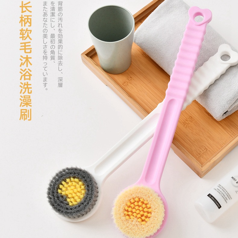 Long Handle Bath Gadget Bath Brush Bath Towel Miracle Baby Sponge Bath Brush Rubbing Gadget Bath Brush Wholesale