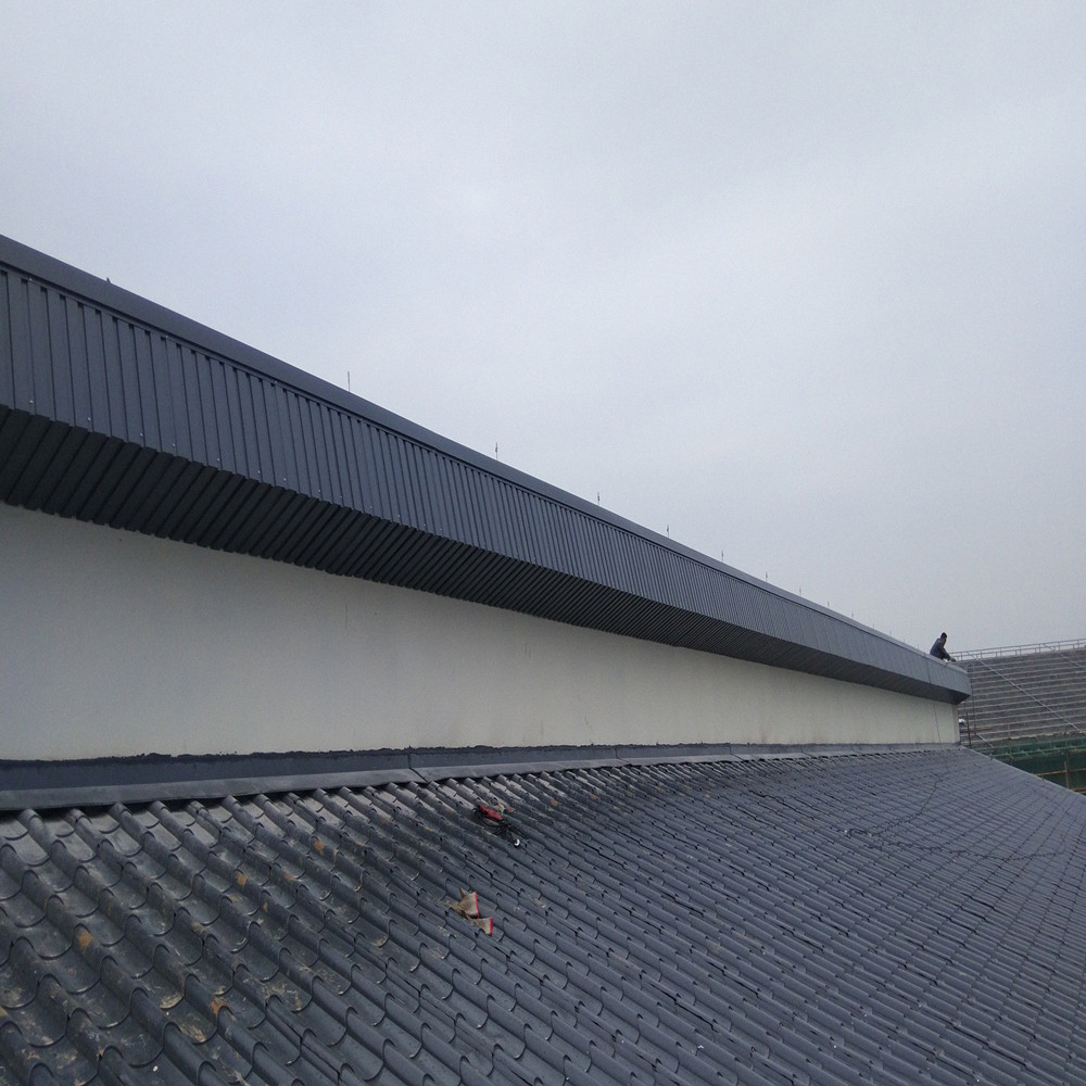 寺庙佛塔765型金属屋面瓦06mm彩钢屋脊瓦仿古琉璃瓦厂家直销