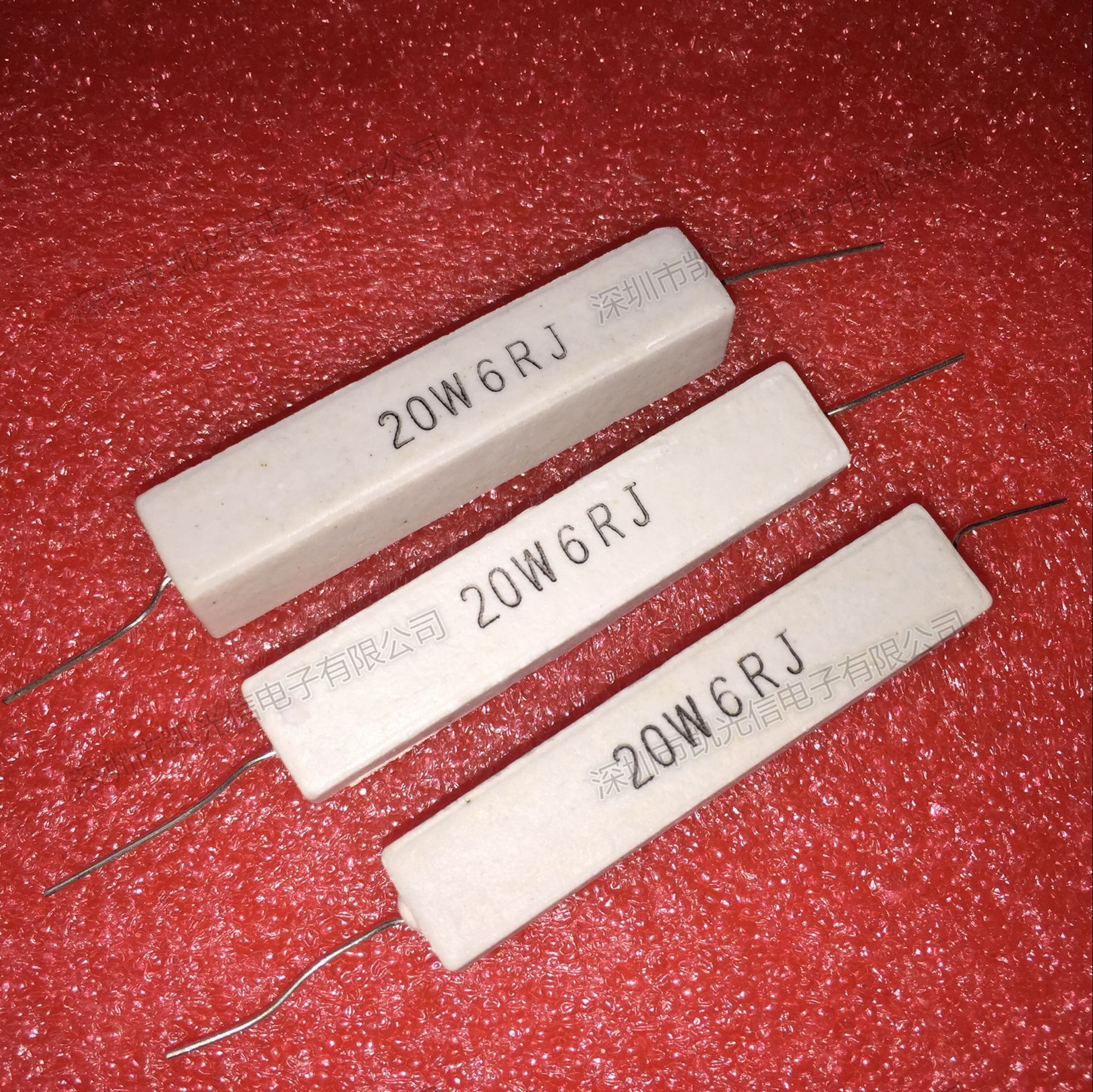sqp 卧式水泥电阻 20w6欧 20w6Ωj 20w6rj 陶瓷电阻