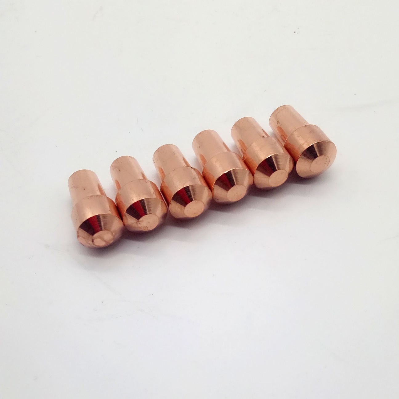 厂家热销 点焊机电极头 铬锆铜电极帽13mm 供应各种异型铜质配件