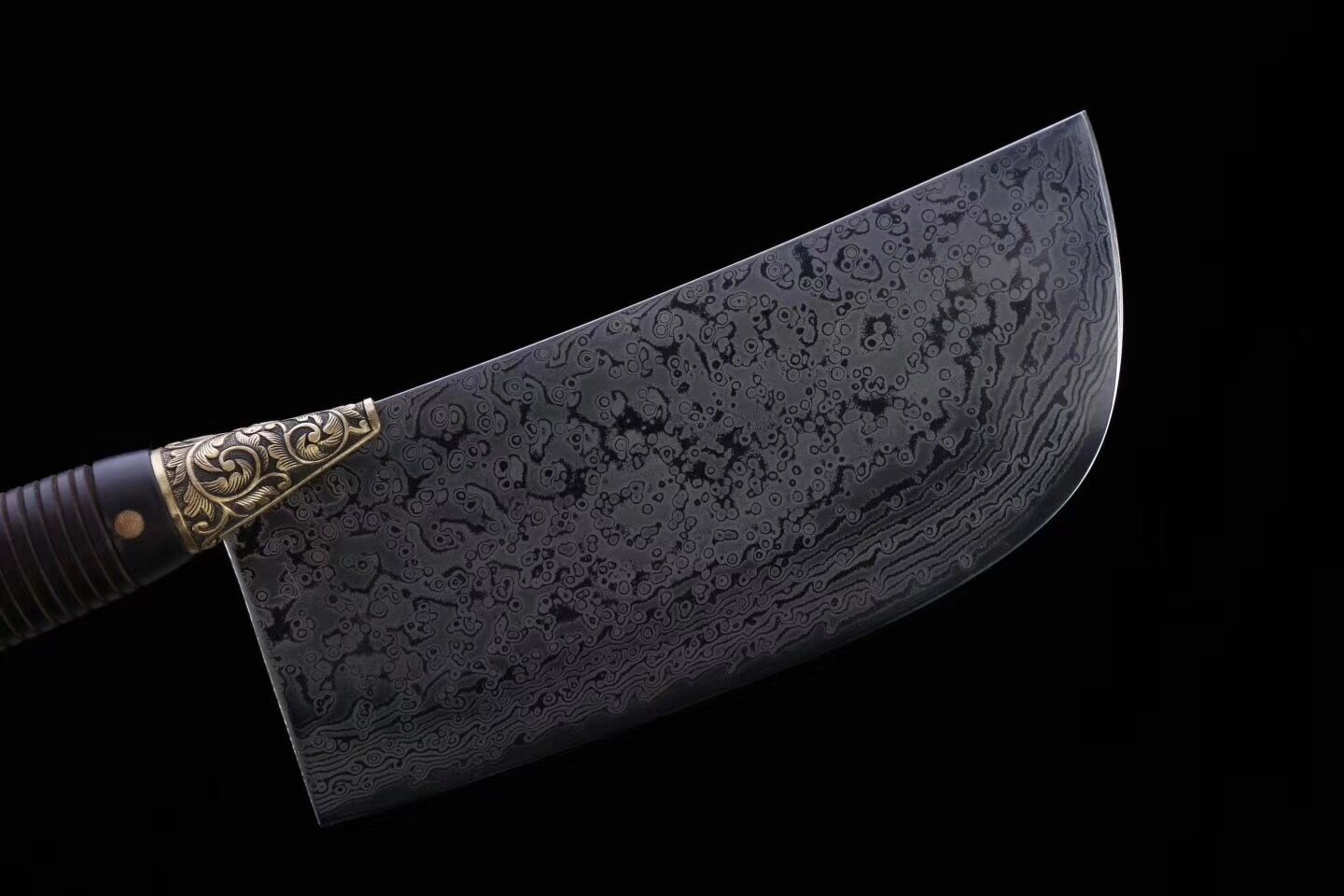 龙泉菜刀家用古法工艺锻打花纹钢菜刀切片刀厨房菜刀厨师刀