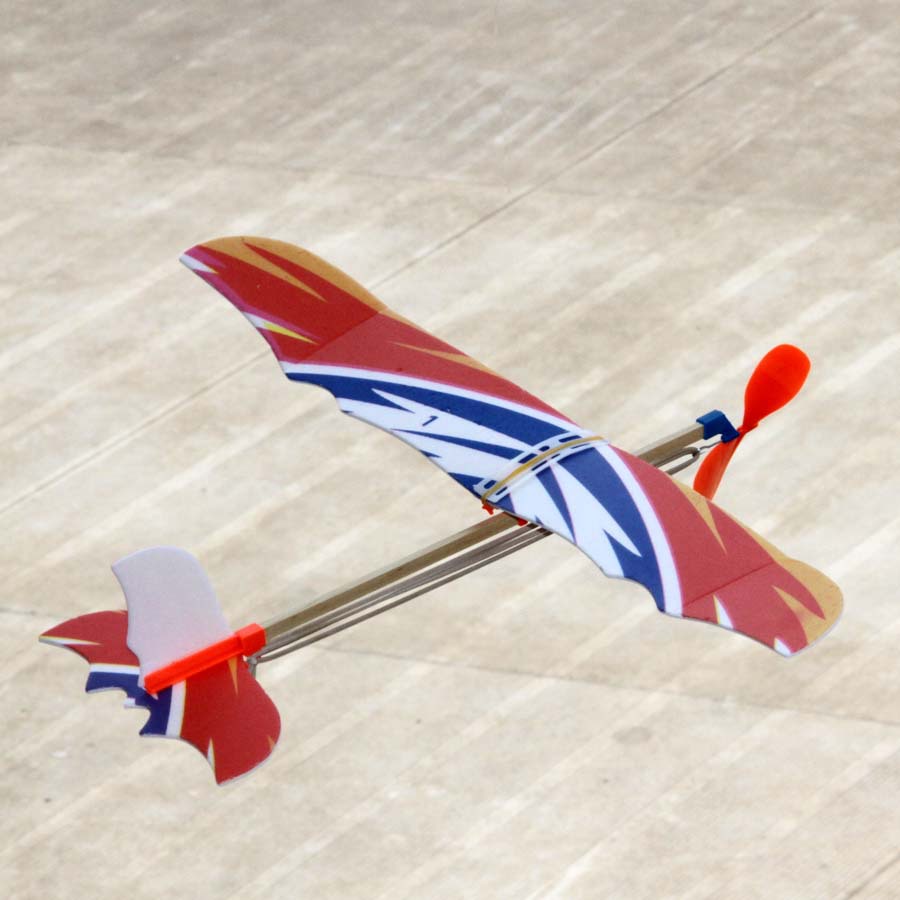 迷你小雷鸟飞机学校航模推荐橡皮筋动力滑翔机拼装模型儿童玩具