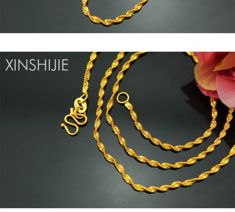 商品描述是否跨境出口专供货源否颜色双水波链周长21cm(含)-50cm(含)