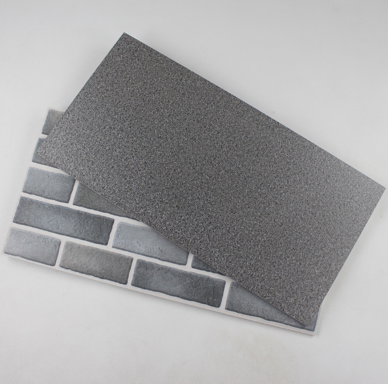 佛山老厂批发外墙砖仿花岗岩大理石灰色别墅外墙瓷砖