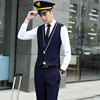 Men's suit Vest Three-piece Suite Empty less suit bar KTV Master suit Waiter coverall goods in stock wholesale Men's suit Vest Three-piece Suite Empty less suit bar KTV Master suit Waiter coverall goods in stock wholesale