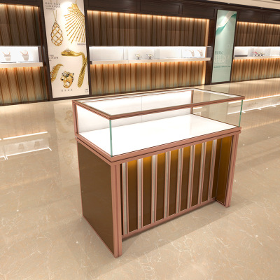 珠宝黄金展示柜 钢化玻璃饰品首饰柜陈列柜 精品手表展示货柜