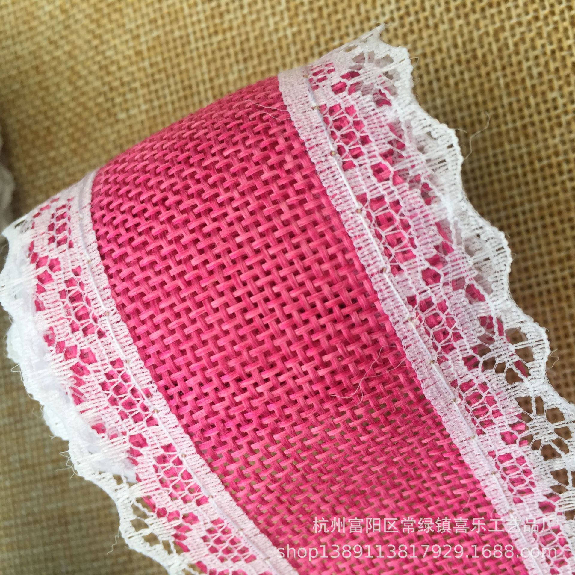 Artificial Linen Lace DIY Handmade Wedding Christmas Crafts Ribbon Lace Artificial Linen Roll