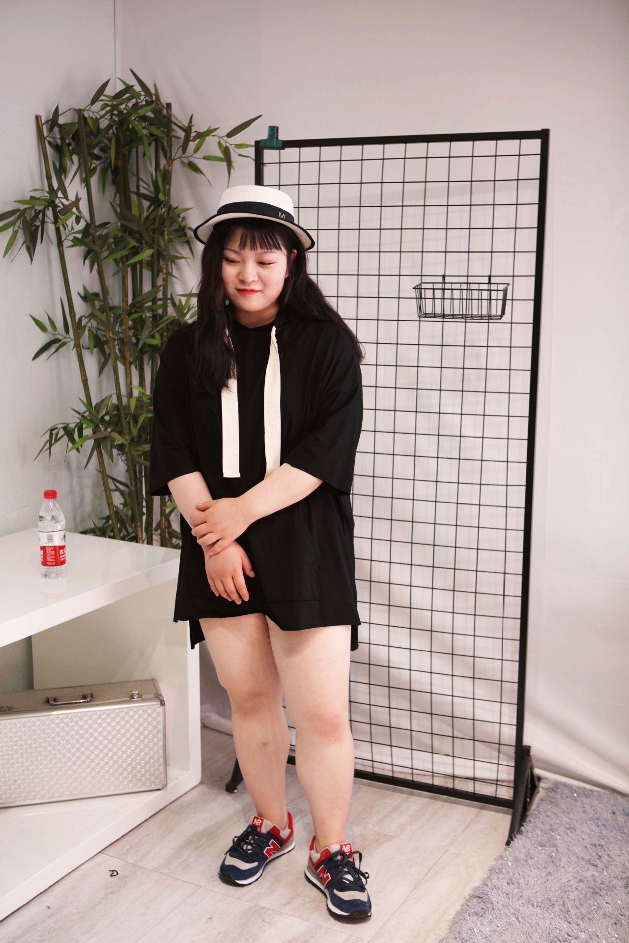 18夏季韩国原宿风胖mm260斤宽松显瘦短袖连帽卫衣女t恤