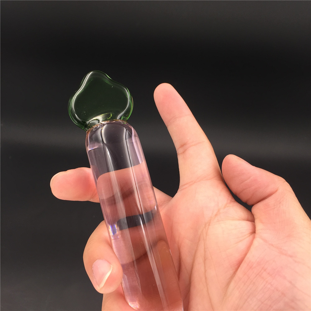 zcz情趣水晶玻璃棒自慰棒后庭塞168